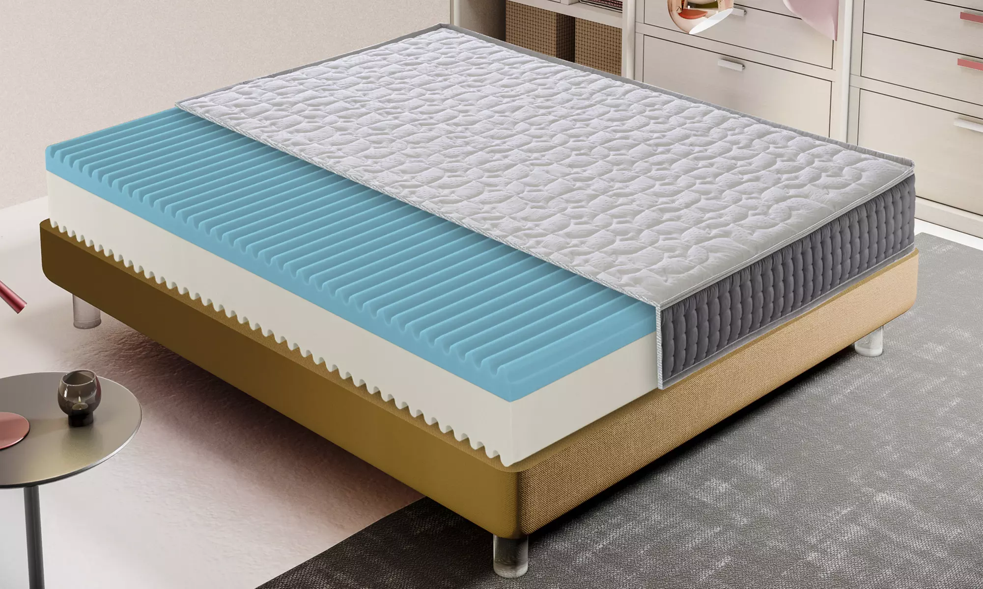 Orthopedisch traagschuim matras