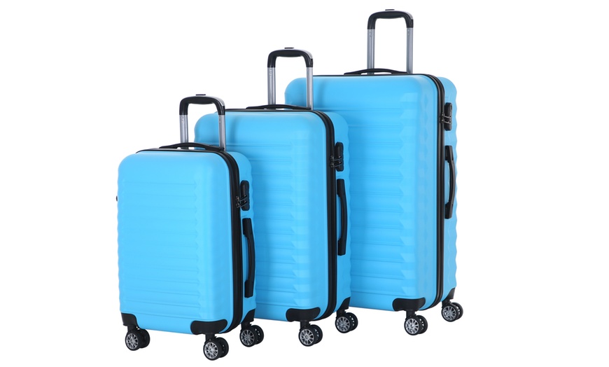 Image 33: Three-Piece Luggage Set