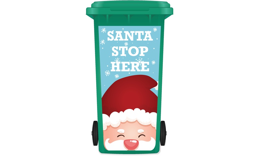 Image 14: Christmas Wheelie Bin Sticker