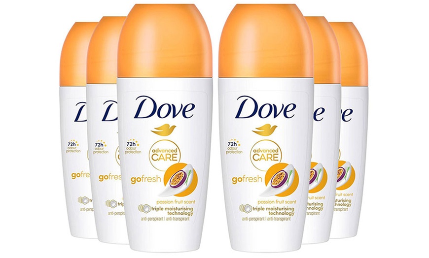 Image 2: Dove 6-Pack Roll On Deodorants