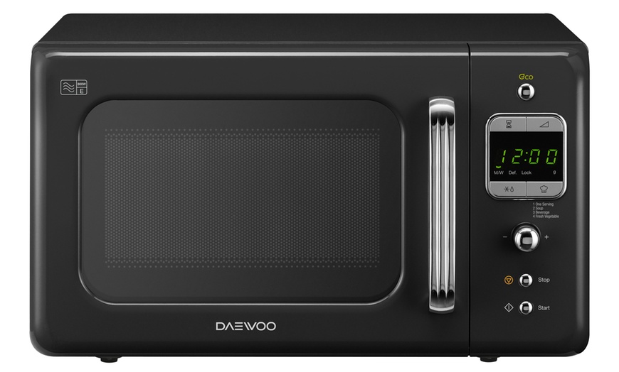 Image 1: Daewoo Retro Collection Microwave