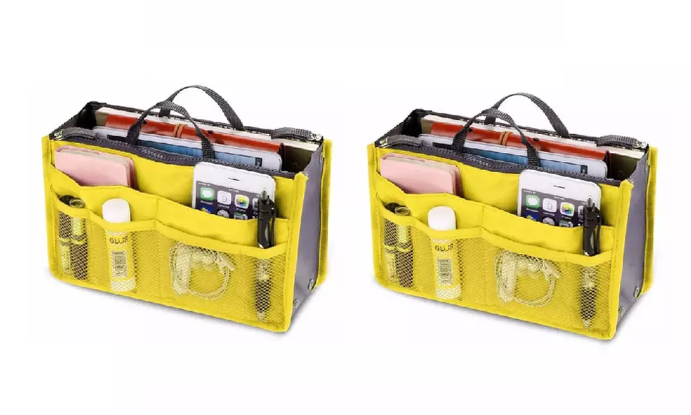 1 o 2 borse organizer da viaggio per cosmetici