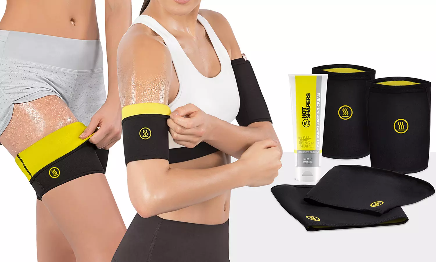 Thermal Arm and Thigh Trimmers with Slimming Cream. Plus Sizes Available. - Primary Image