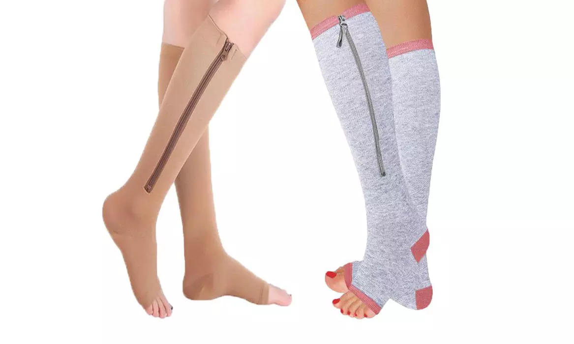 2, 3 ou 4 paires de chaussettes hautes de compression - Second Medium