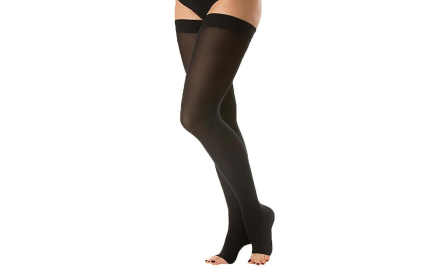 Image 3: Unisex Open Toe Compression Socks