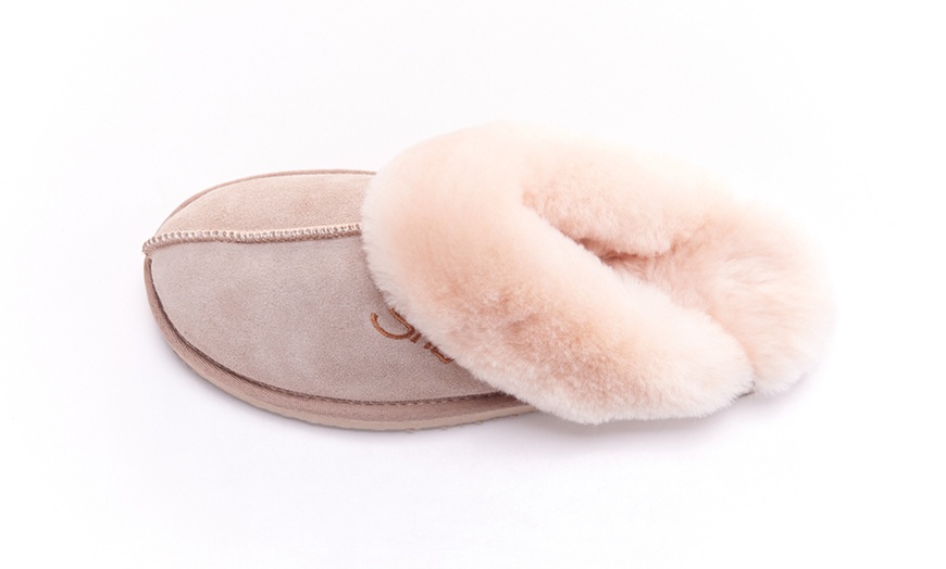 Image 37: Snow Paw Sheepskin Slippers