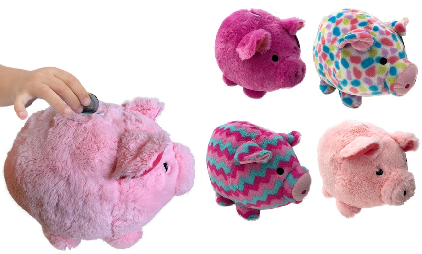 Image 2: Plush Piggy Bank