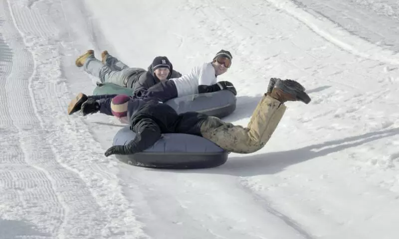 Snow-Tubing, Hot Cocoa, and Treats for Two or Four at Valley's Edge (50% Off) - Second Medium