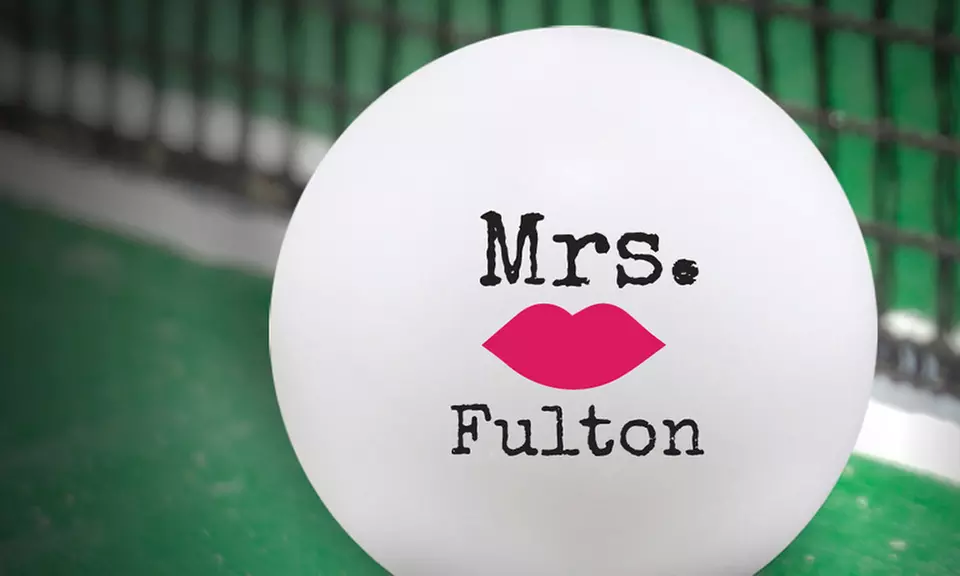 Set of 6 or 12 Personalized Ping Pong Balls (Up to 61% Off) - Second Medium