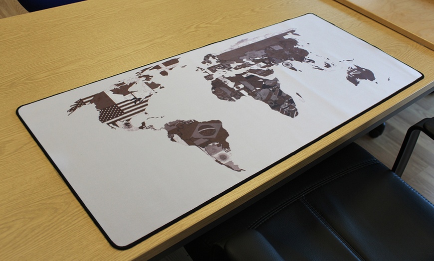 Image 18: World Map Mouse Mat Pad