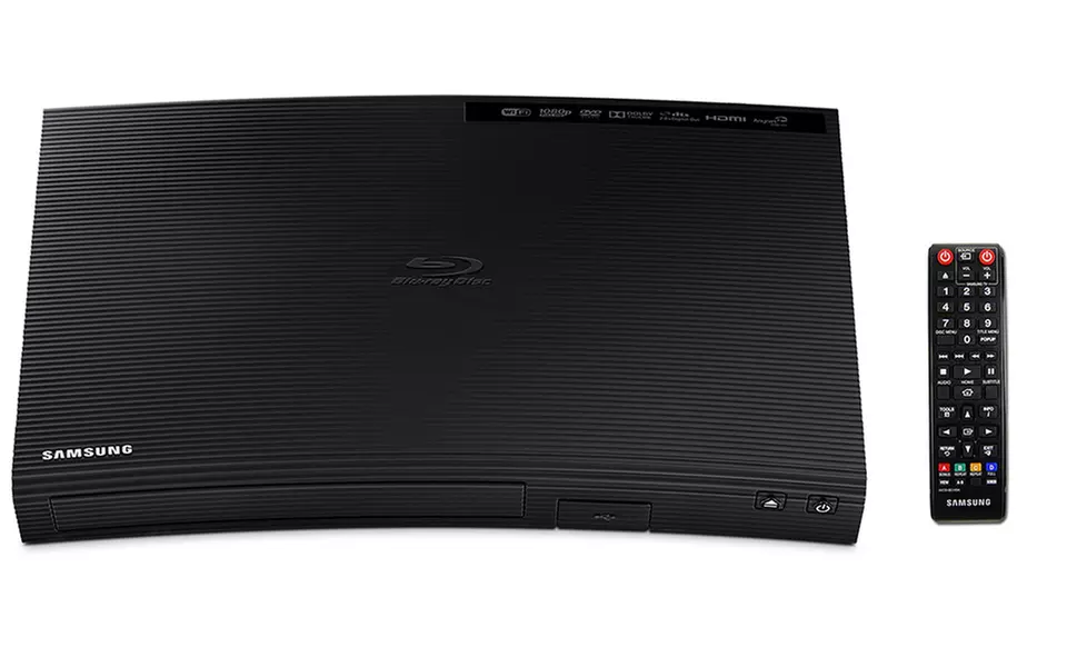 Samsung Curved Blu-ray Player with Optional Built-in WiFi (Refurbished) - Primary Image