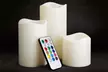 Set of Three Candles with Remote Control - Second Medium