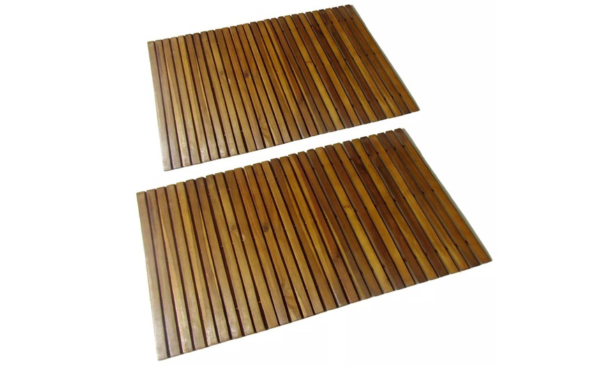 Image 10: Houten badmat