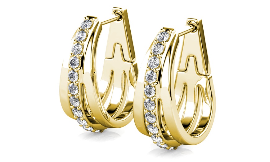 Image 9: Aurielle Hoop Earrings