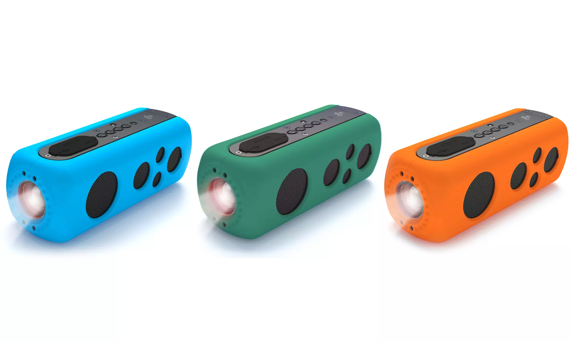SoundBox Splash 2 Bluetooth Speaker System with Built-in Flashlight and Hand Crank Turbine Charger - Primary Image
