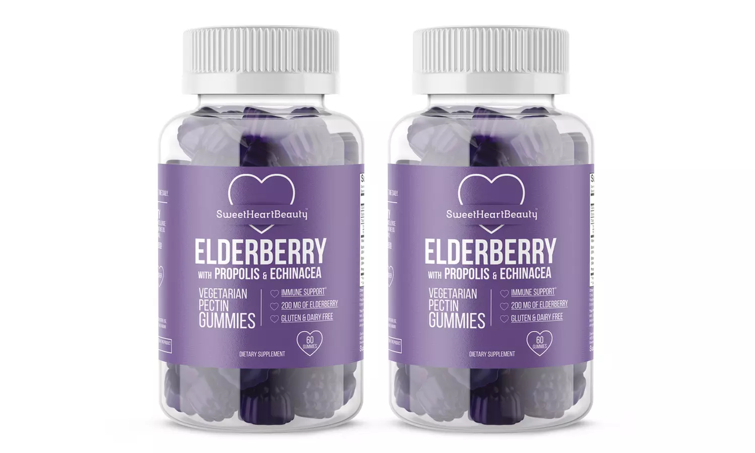 Plus-Size Immune-Support Elderberry Gummies with Vitamin C, Propolis, and Echinacea - Second Medium