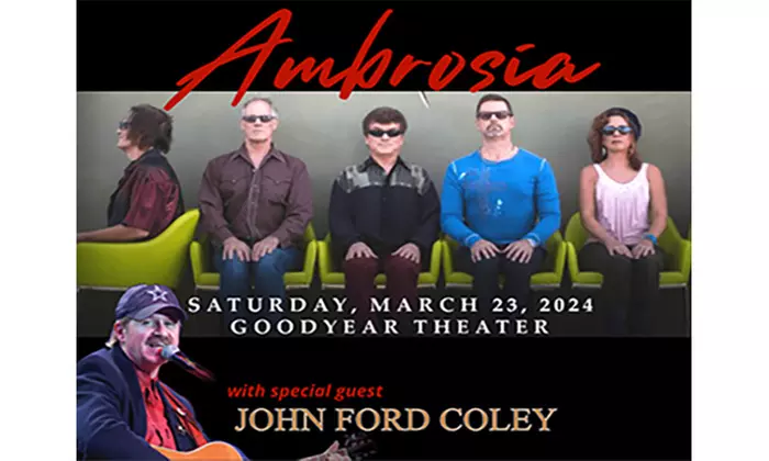 Ambrosia & John Ford Coley at Goodyear Theater on March 23 at 7:30 p.m. - Primary Image