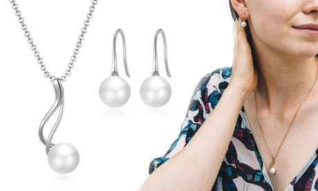 1 o 2 set di perle Philip Jones composto da collana e orecchini