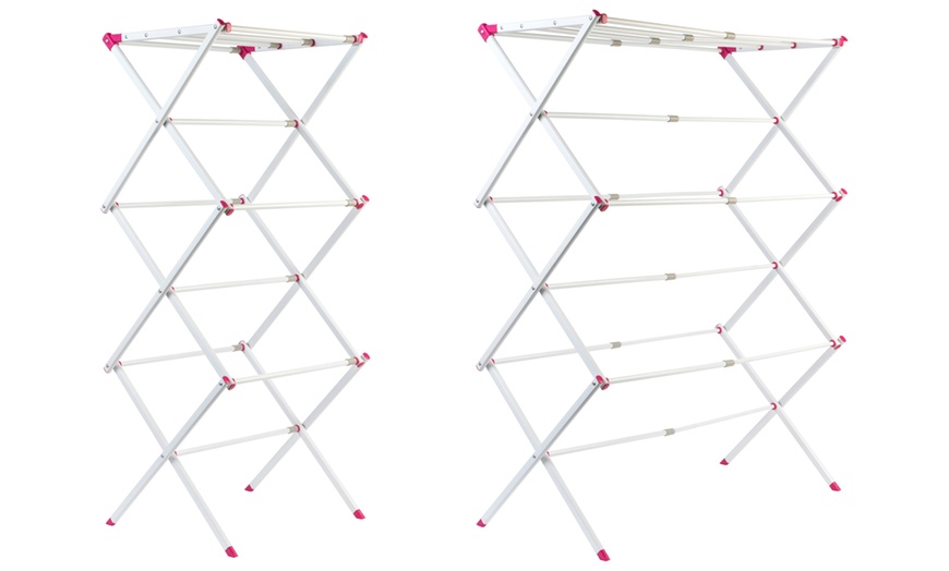 Image 1: Three-Tier Clothes Airer