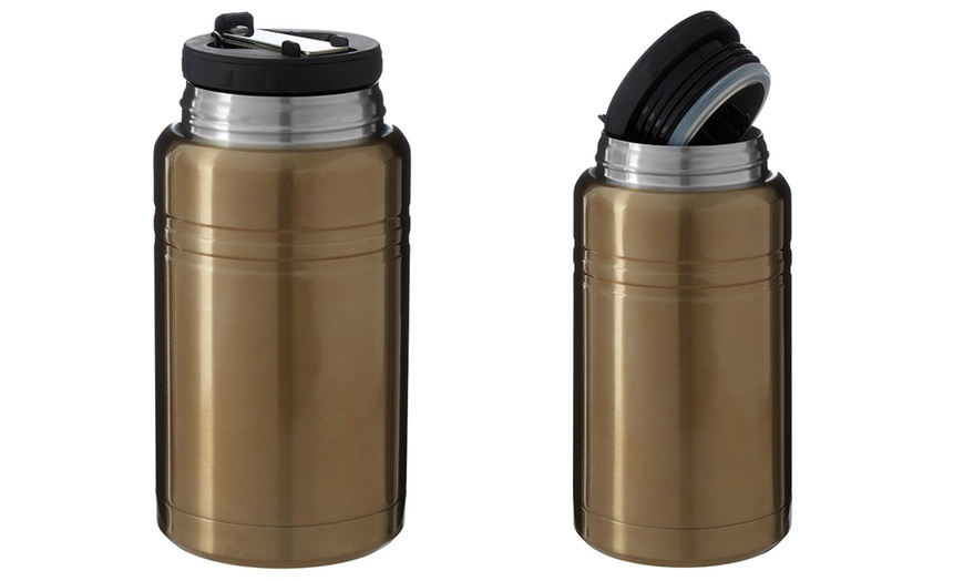 Image 7:  Food Flask with Foldable Spoon