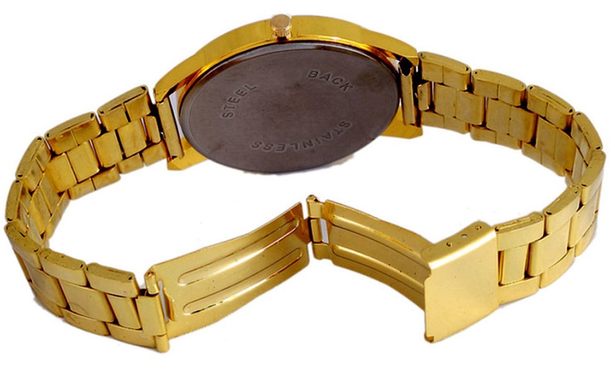 Image 4: Gold Bracelet Strap Watch