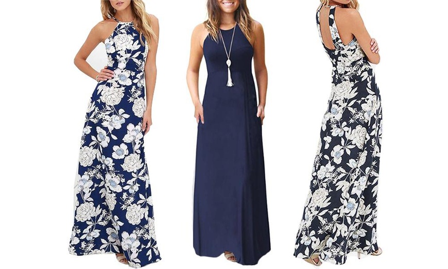 Image 1: Boho-Style Maxi Dress