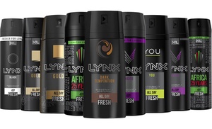 Six-Pack of Lynx 150ml or 200ml Deodorant Body Sprays