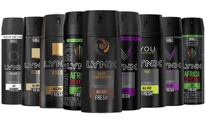 Six-Pack of Lynx 150ml or 200ml Deodorant Body Sprays