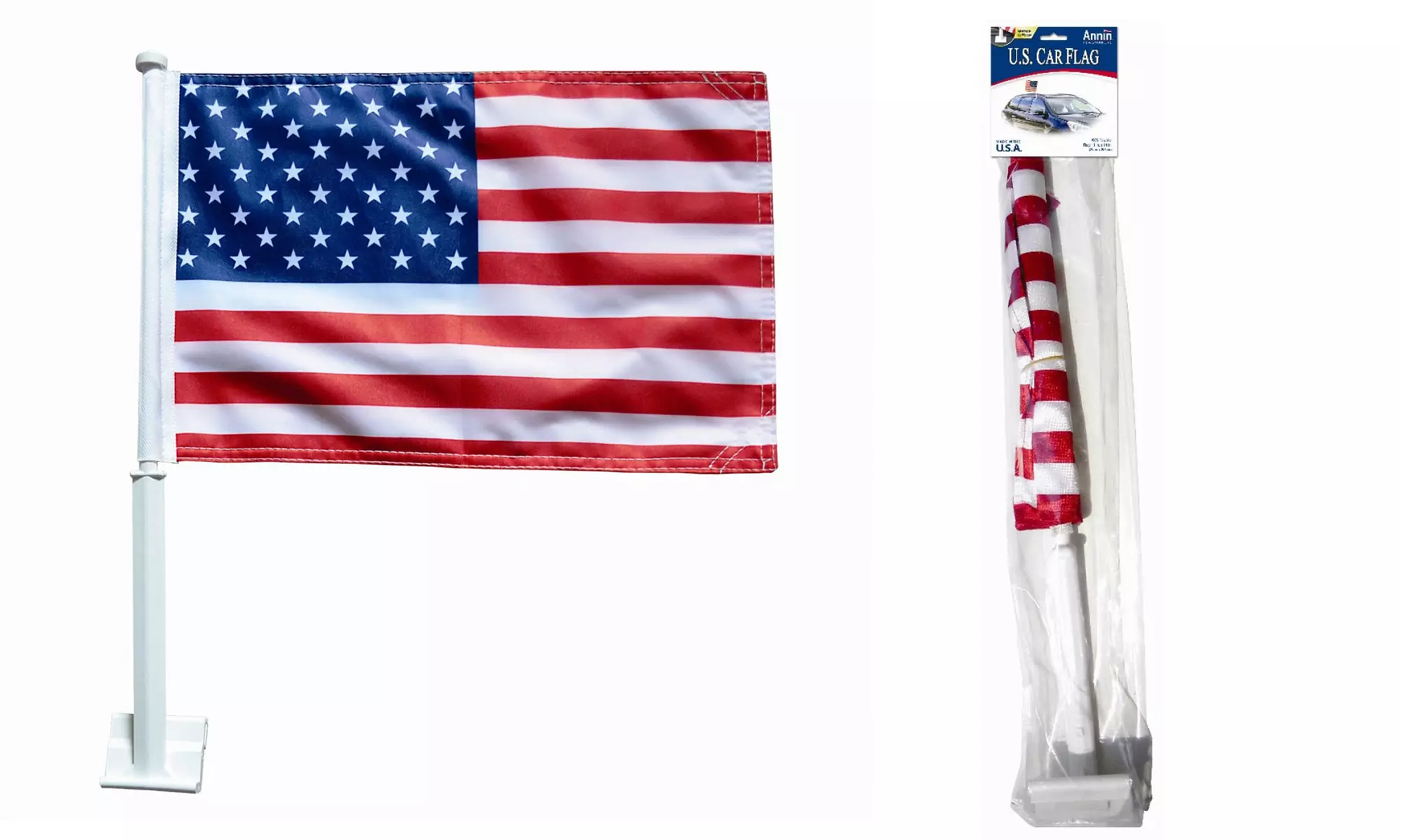 Car Window American Flag - Primary Image