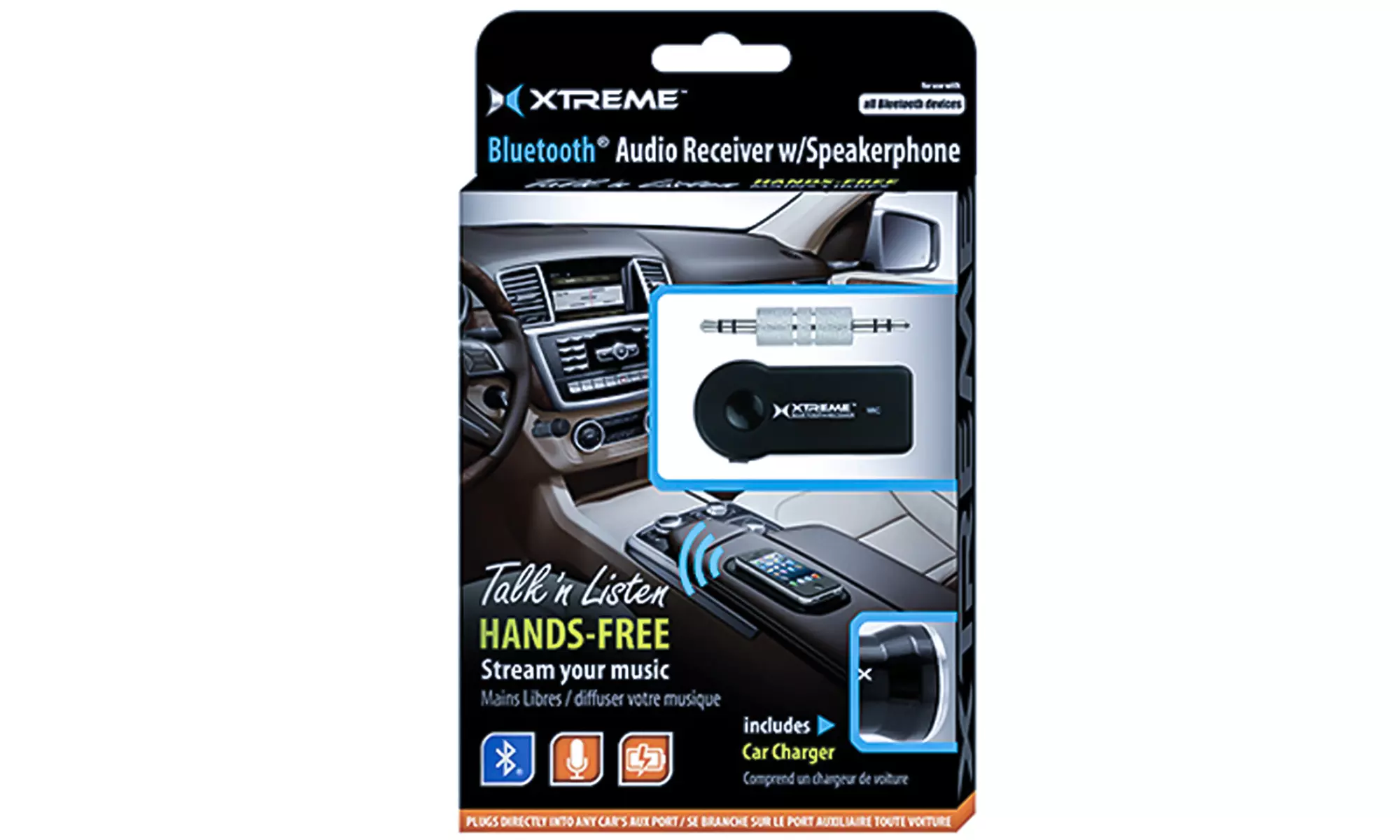 Xtreme Bluetooth Audio Receiver with Car Charger - Second Medium