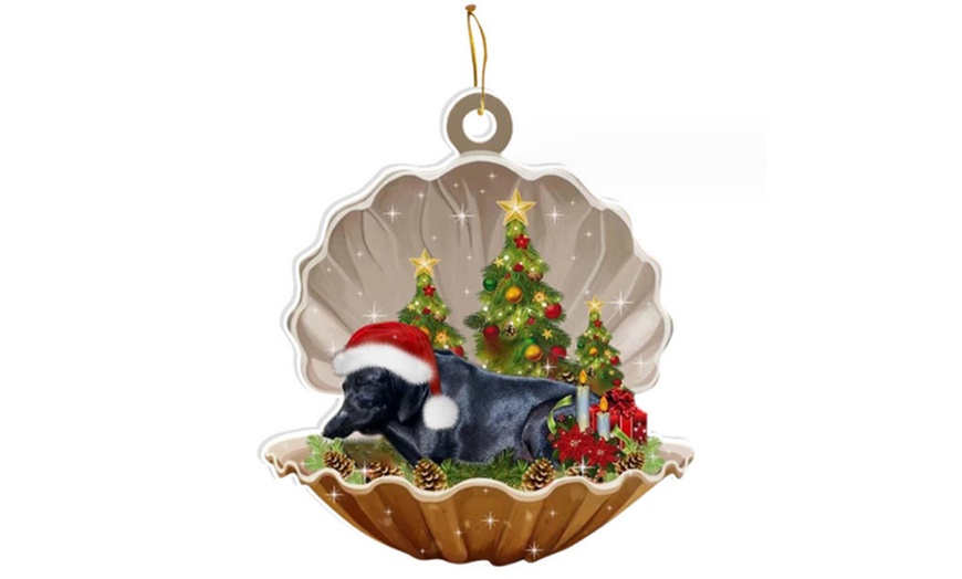 Image 2: Sleeping Dog-Design Hanging Ornament