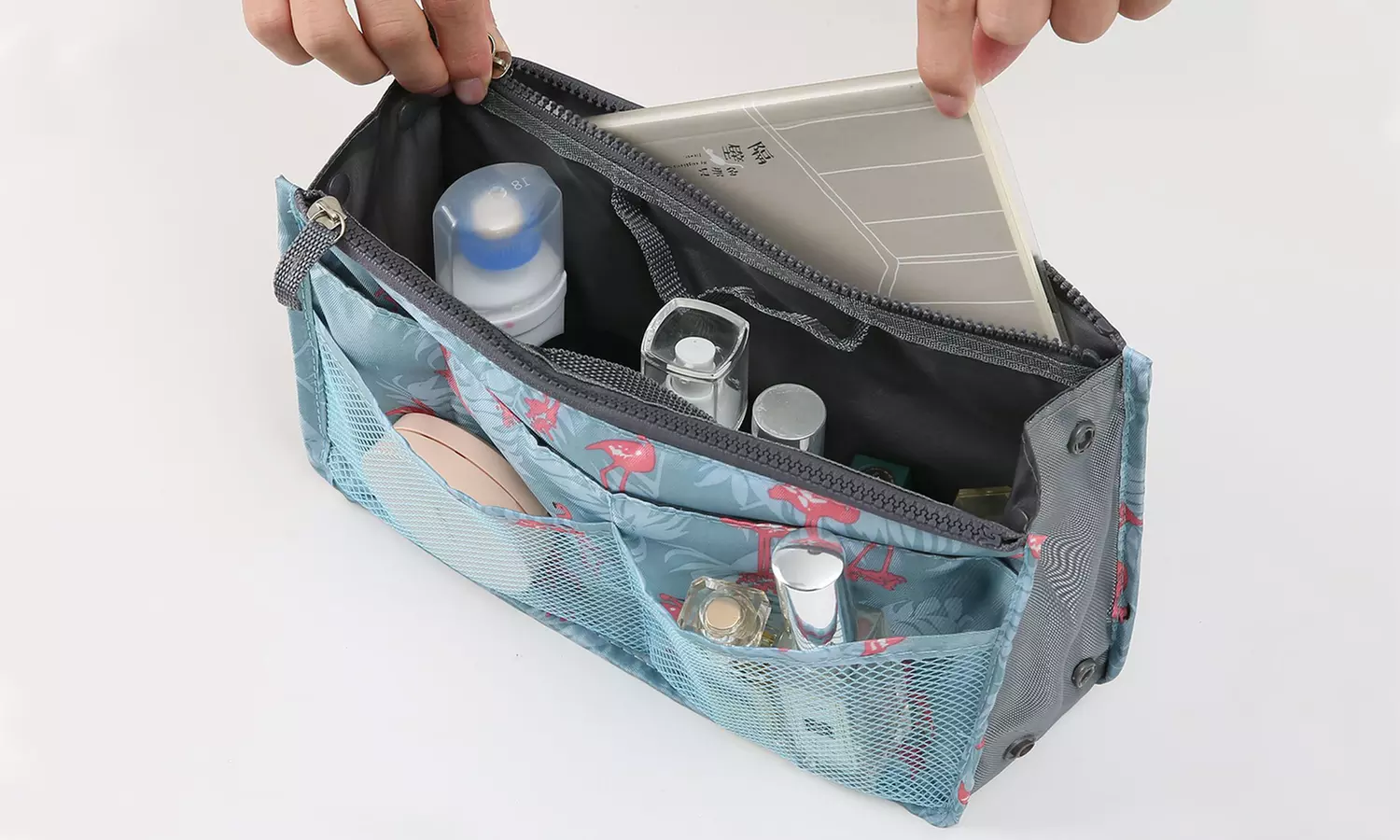 Handtaschen-Organizer mit Flamingo-Aufdruck