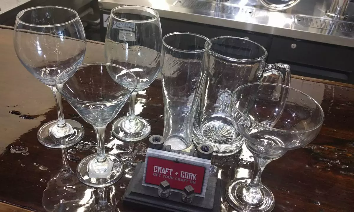 Admission for One or Two People to a Bar Glass Painting Event at Craft and Cork (Up to 53% Off) - Primary Image