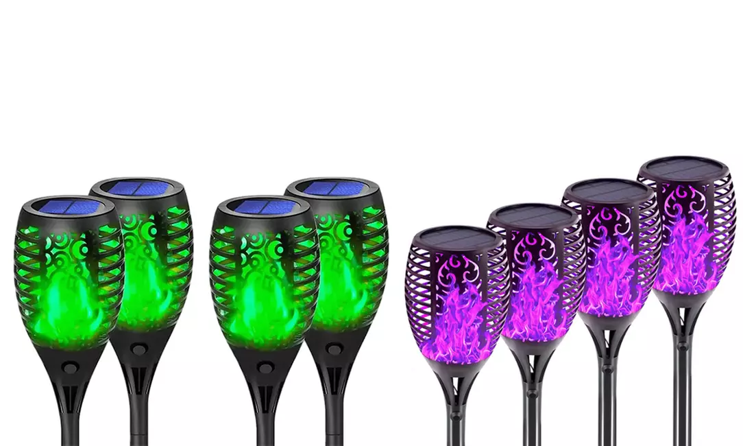 2x, 4x oder 8x Solar-Flammen-Licht