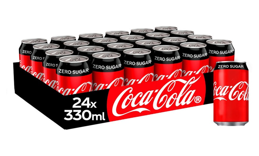 Image 5: 24 Cans of Coca-Cola Original, Zero Sugar or Diet 330ml