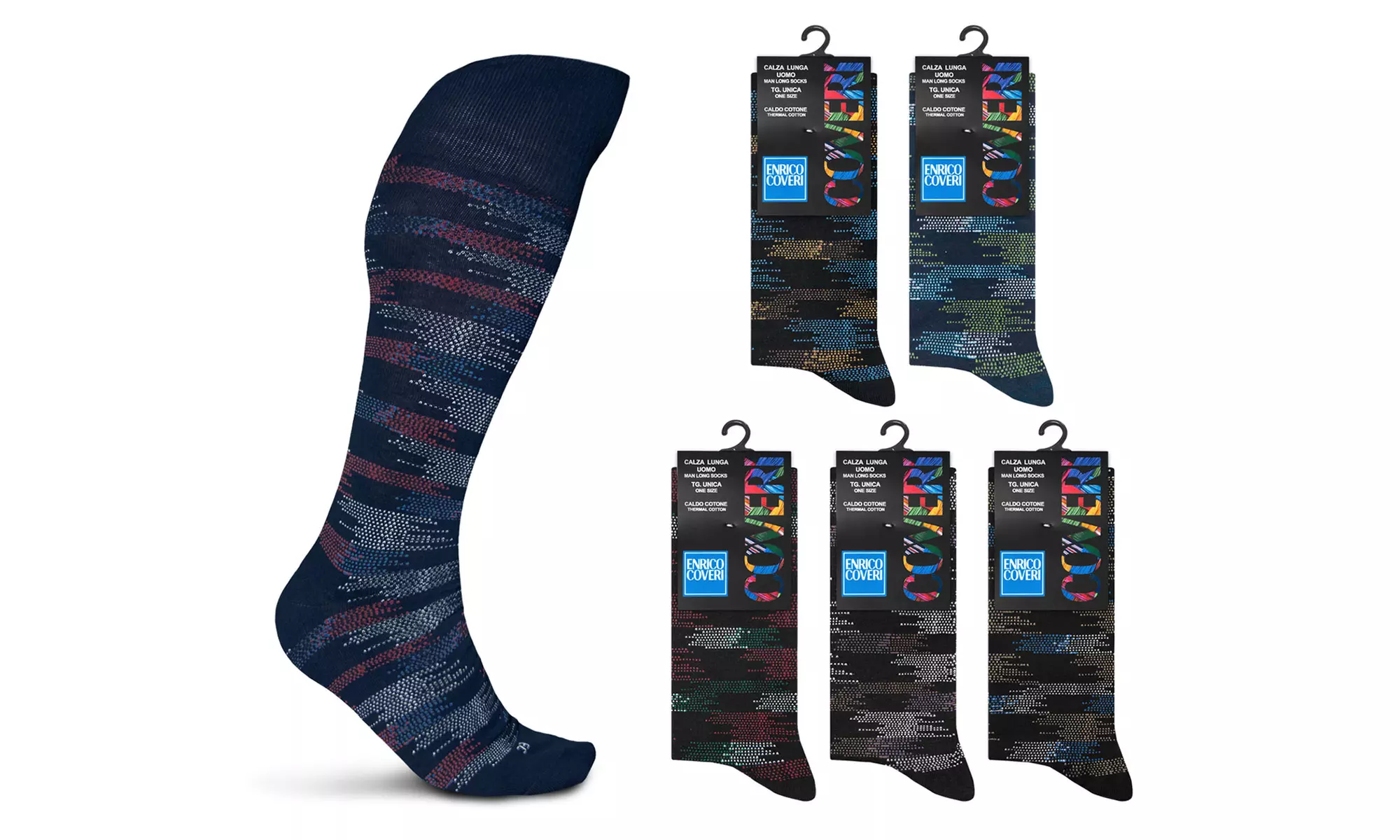 Set da 6 calze uomo Enrico Coveri