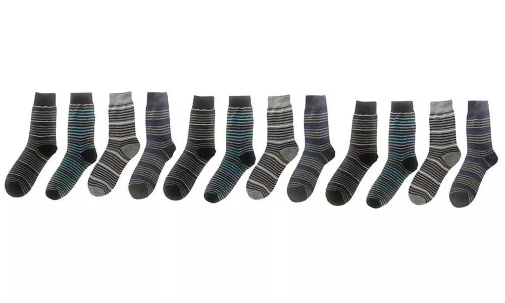 Set da 12 o 24 paia di calzini da uomo