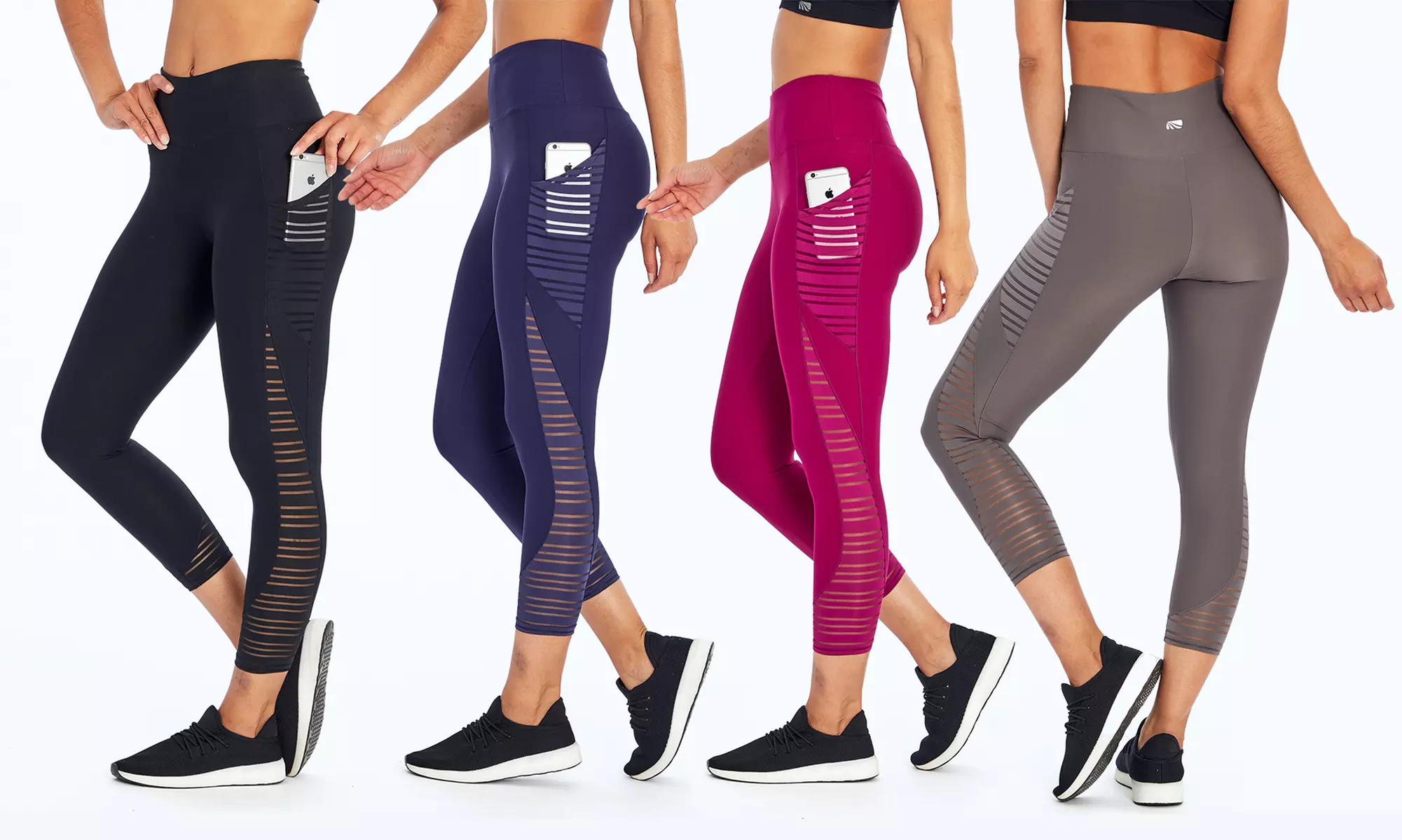 Marika 22" Pocket Legging with Mesh with Plus Size Included - Primary Image