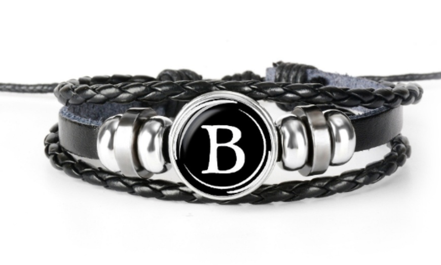 Image 3: Bracelet initiale pour homme