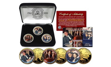 John F. Kennedy Presidential Inauguration 50th Anniversary Coin Set