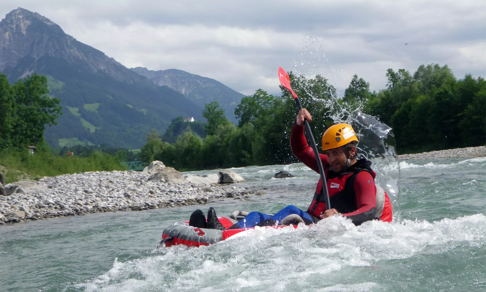 Tubing-Tour auf der Iller