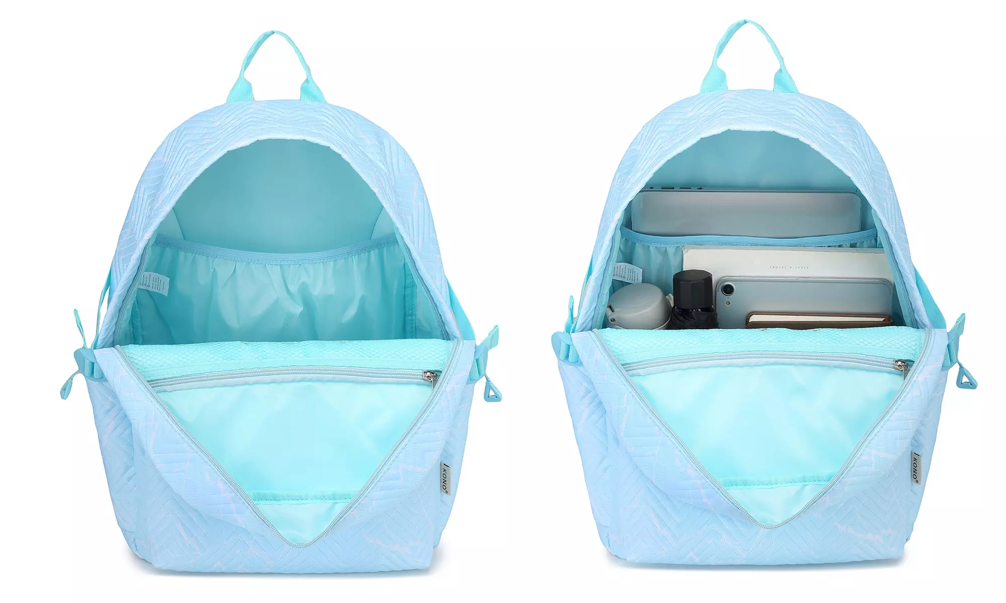 Clearance-KONO 22L Casual School Backpack with a Laptop Compartment