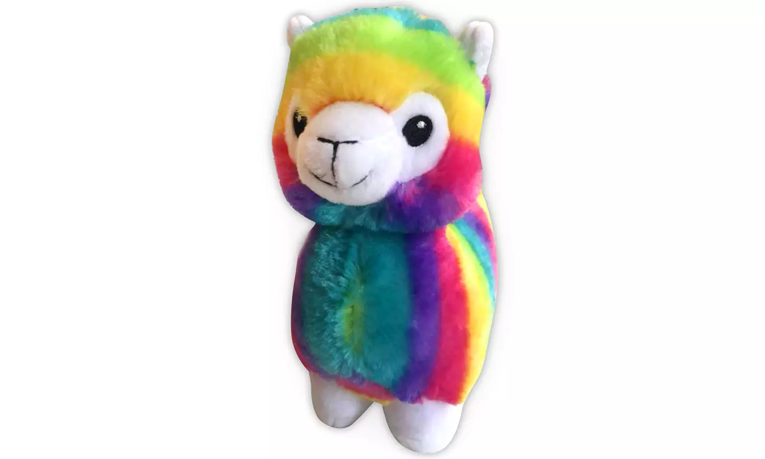 Bow Wow Pet Plush Rainbow Alpaca Dog Toy - Second Medium