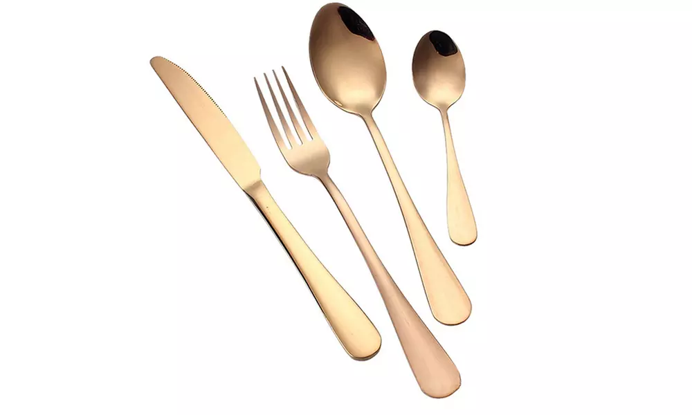 Stainless Steel Colorful Flatware Set (4-Piece) - Second Medium