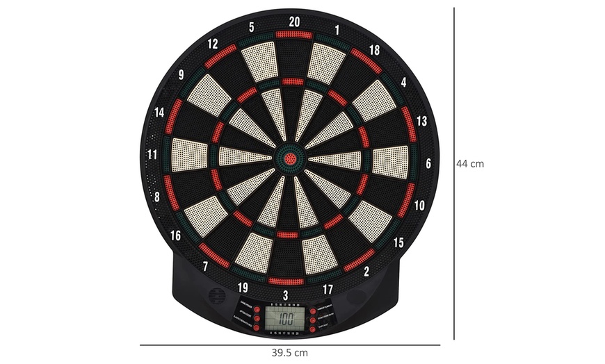 Image 12: HomCom Electronic Dartboard Set