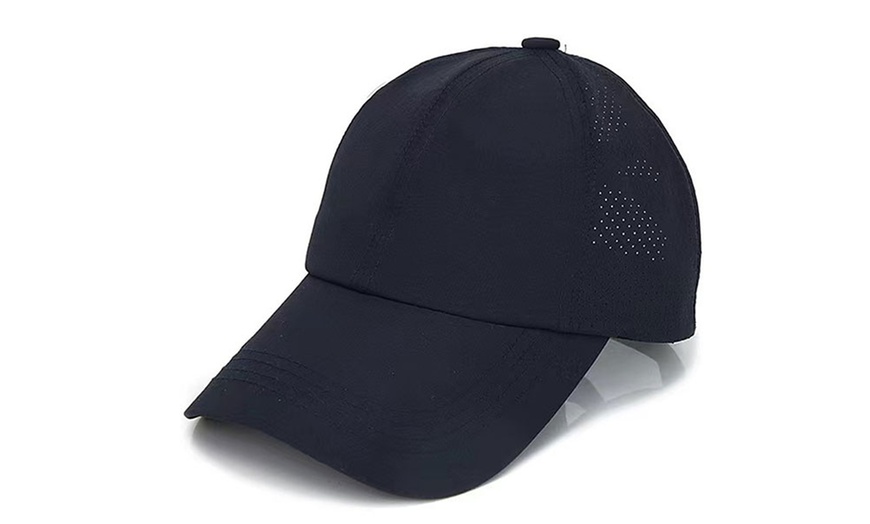 Image 14: Women's Criss-Cross Ponytail Baseball Cap