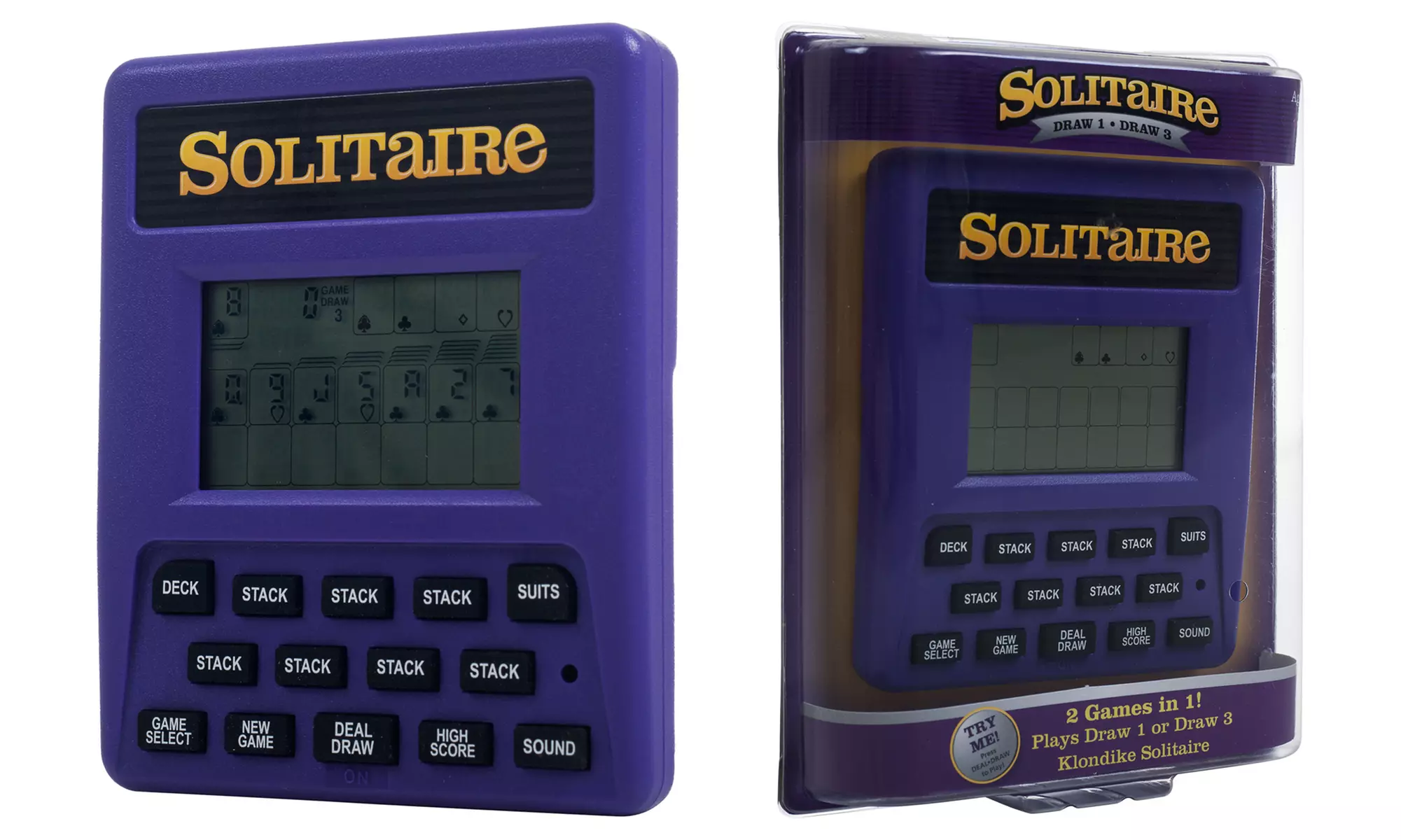Electronic Handheld Solitaire Game - Primary Image