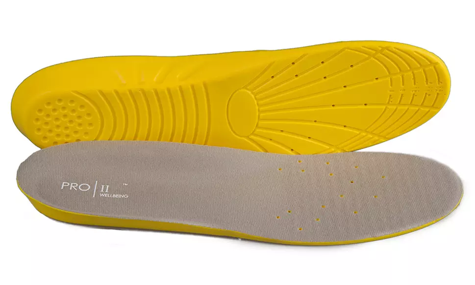 1 ou 2 Paires de semelles orthopédiques en mousse à mémoire de forme Pro 11 Wellbeing Insoles - Second Medium