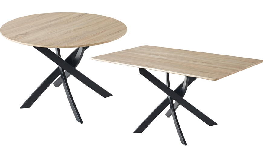 Image 1: Table à manger 'Zen', design rond ou carré