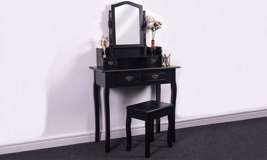 Image 10: Dressing Table with Stool Set